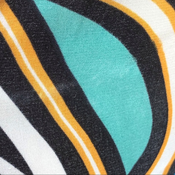 Hale Bob Colorful Print 100% Silk Boho Mini Dress / Tunic Top - Picture 9 of 11